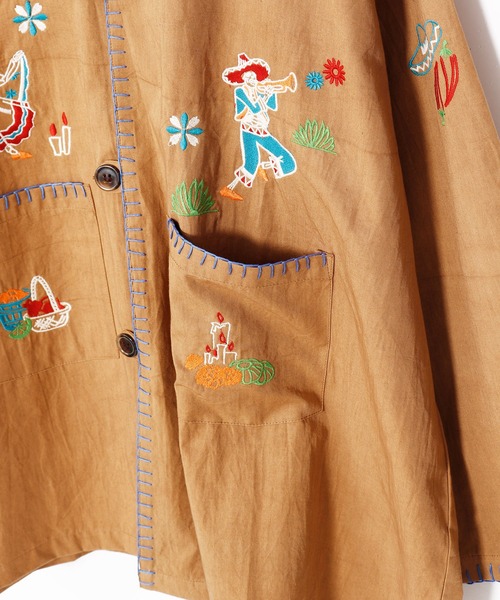 チャイハネ（チャイハネ）の「【チャイハネ】ベラディアMEN'Sシャツ（シャツ/ブラウス・メンズ・ブラウン/ホワイト・FREE）」の14枚目の写真