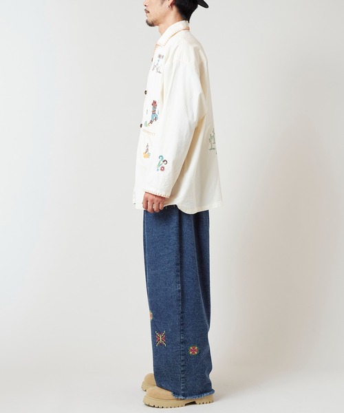 チャイハネ（チャイハネ）の「【チャイハネ】ベラディアMEN'Sシャツ（シャツ/ブラウス・メンズ・ブラウン/ホワイト・FREE）」の17枚目の写真