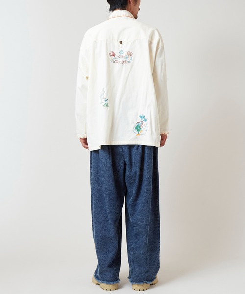 チャイハネ（チャイハネ）の「【チャイハネ】ベラディアMEN'Sシャツ（シャツ/ブラウス・メンズ・ブラウン/ホワイト・FREE）」の9枚目の写真