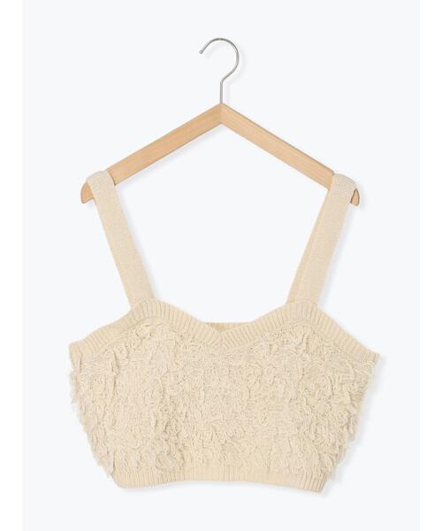 ehka sopo（エヘカソポ）の「ループ編みニットビスチェ（ニット/セーター・レディース・ブラック/ブラウン/キナリ・F）」の10枚目の写真