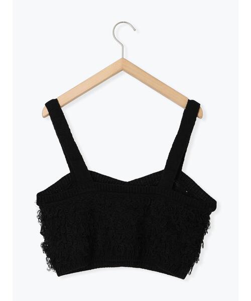 ehka sopo（エヘカソポ）の「ループ編みニットビスチェ（ニット/セーター・レディース・ブラック/ブラウン/キナリ・F）」の13枚目の写真