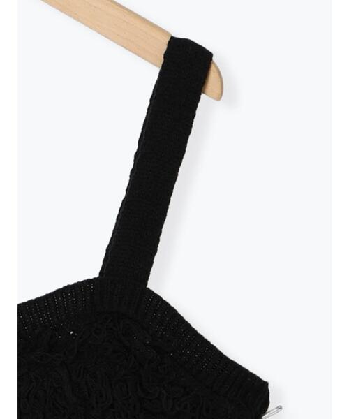 ehka sopo（エヘカソポ）の「ループ編みニットビスチェ（ニット/セーター・レディース・ブラック/ブラウン/キナリ・F）」の15枚目の写真