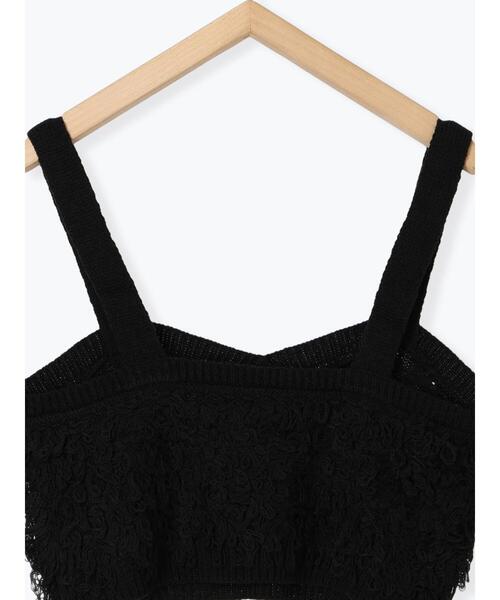 ehka sopo（エヘカソポ）の「ループ編みニットビスチェ（ニット/セーター・レディース・ブラック/ブラウン/キナリ・F）」の17枚目の写真