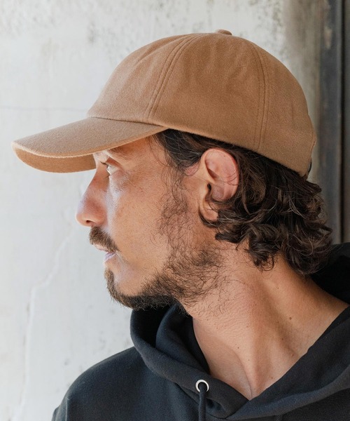 CAMBIO（カンビオ）の「mko13179-Cashimere Blend Cap キャップ(NF-252-BO001)（キャップ・メンズ・ブラック/キャメル・FREE）」の4枚目の写真