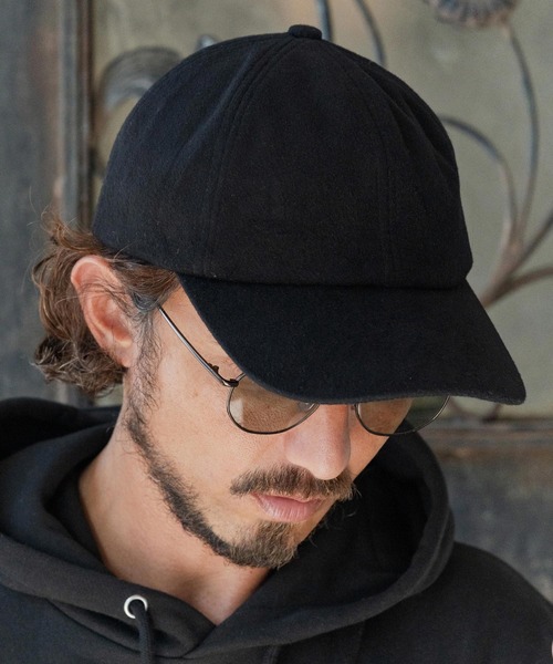 CAMBIO（カンビオ）の「mko13179-Cashimere Blend Cap キャップ(NF-252-BO001)（キャップ・メンズ・ブラック/キャメル・FREE）」の7枚目の写真