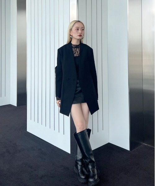 SYNTHETIC LEATHER MINI SKIRT（スカート）｜Ameri（アメリ）の