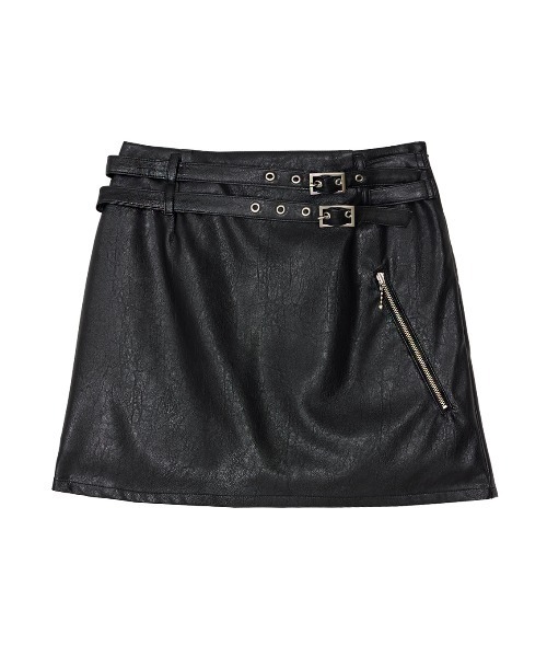 スカート AMERI SYNTHETIC LEATHER MINI SKIRT SYNTHETIC LEATHER MINI SKIRT（スカート）｜Ameri（アメリ）の