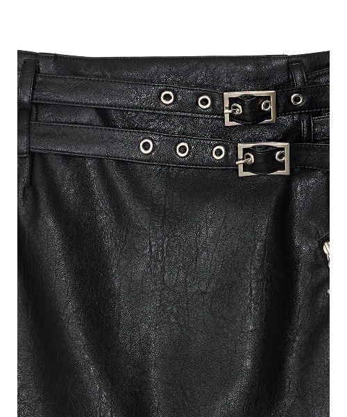 SYNTHETIC LEATHER MINI SKIRT（スカート）｜Ameri（アメリ）の