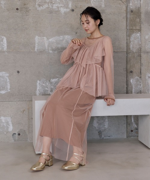 forksy.（フォルクシー）の「【forksy.】【オケージョン対応】スクエアトゥダブルストラップパンプス（パンプス・レディース・ブラック/シルバー/ゴールド・S/M/L）」の5枚目の写真