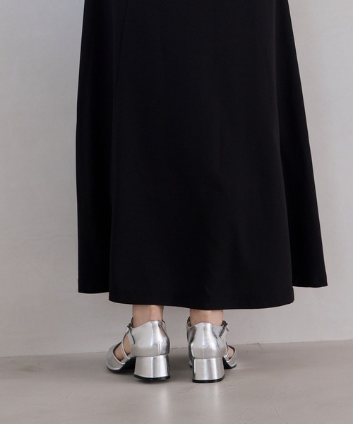 forksy.（フォルクシー）の「【forksy.】【オケージョン対応】スクエアトゥダブルストラップパンプス（パンプス・レディース・ブラック/シルバー/ゴールド・S/M/L）」の12枚目の写真