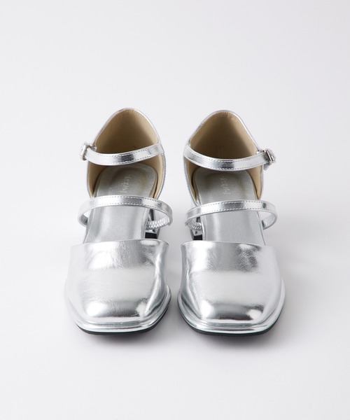 forksy.（フォルクシー）の「【forksy.】【オケージョン対応】スクエアトゥダブルストラップパンプス（パンプス・レディース・ブラック/シルバー/ゴールド・S/M/L）」の19枚目の写真