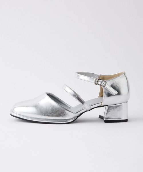 forksy.（フォルクシー）の「【forksy.】【オケージョン対応】スクエアトゥダブルストラップパンプス（パンプス・レディース・ブラック/シルバー/ゴールド・S/M/L）」の20枚目の写真