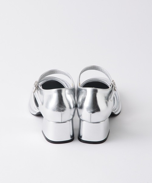 forksy.（フォルクシー）の「【forksy.】【オケージョン対応】スクエアトゥダブルストラップパンプス（パンプス・レディース・ブラック/シルバー/ゴールド・S/M/L）」の21枚目の写真