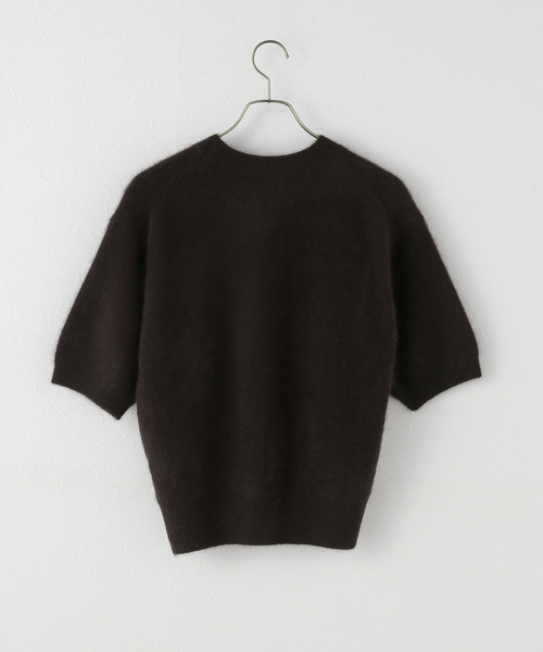 Spick & Span(スピックアンドスパン)の「FOX/ALPACAハーフスリーブニット(ニット/セーター・レディース・ピンク系その他/ブラウン・FREE)」の18枚目の写真