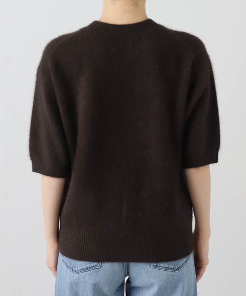 Spick & Span(スピックアンドスパン)の「FOX/ALPACAハーフスリーブニット(ニット/セーター・レディース・ピンク系その他/ブラウン・FREE)」の12枚目の写真