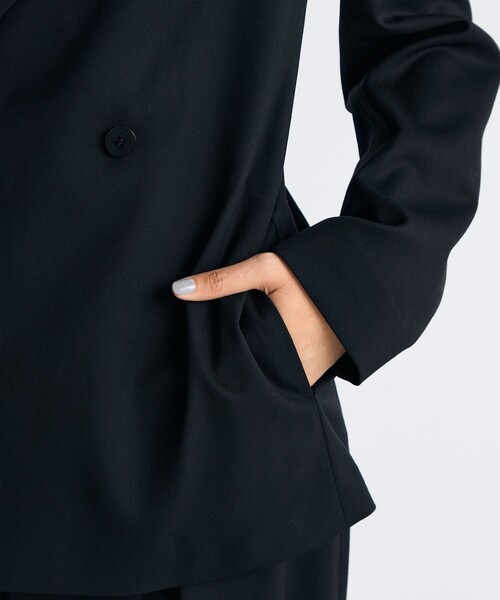 Super160's ウールツイル ダブルジャケット（テーラードジャケット