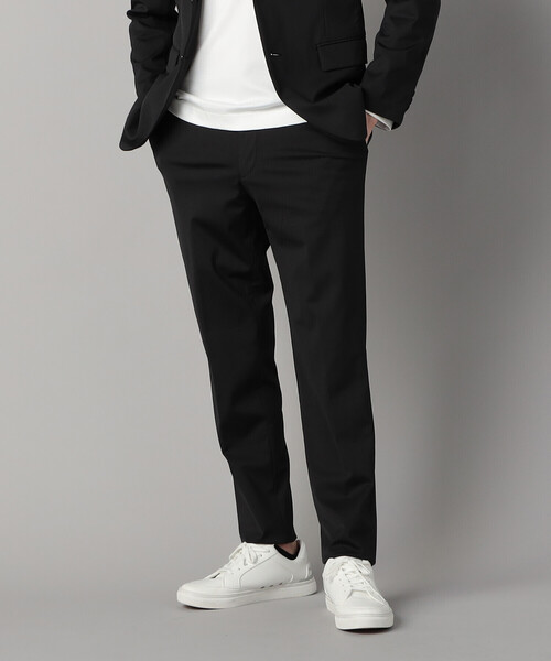 COMME CA MEN(コムサメン)の「【セットアップ対応】福井産 ナイロントリコットジャージー テーパードパンツ(スラックス・メンズ・チャコールグレー/ネイビー・M/S/XL/L)」の7枚目の写真