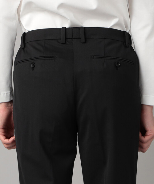 COMME CA MEN(コムサメン)の「【セットアップ対応】福井産 ナイロントリコットジャージー テーパードパンツ(スラックス・メンズ・チャコールグレー/ネイビー・M/S/XL/L)」の10枚目の写真