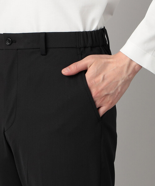 COMME CA MEN(コムサメン)の「【セットアップ対応】福井産 ナイロントリコットジャージー テーパードパンツ(スラックス・メンズ・チャコールグレー/ネイビー・M/S/XL/L)」の8枚目の写真