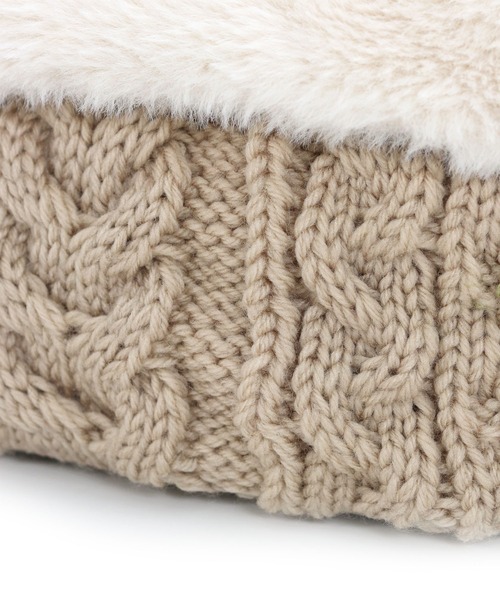 T・S・L（ティーエスエル）の「ニットフェイクファートートバッグ（トートバッグ・レディース・モカ/アイボリー/ブラック・FREE）」の17枚目の写真