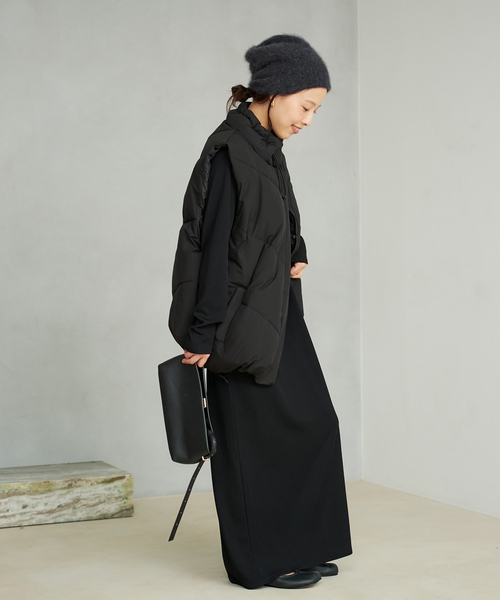 plage（プラージュ）の「Light fur ニットキャップ（ニットキャップ/ビーニー・レディース・アイボリー/スミクロ・FREE）」の3枚目の写真