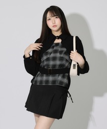 ALLuRing ChaRm（アリュリングチャーム）の「Layered Corduroy Check Tops / レイヤードコーデュロイチェックトップス（シャツ/ブラウス）」