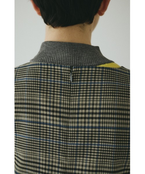 HeRIN.CYE(ヘリンドットサイ)の「V design check dress Vデザインチェックドレス(ワンピース・レディース・ブラウン系その他/グレー系その他・36/38)」の14枚目の写真