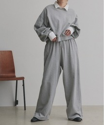 ad thie(アドティエ)のスウェット プルオーバー イージワイドパンツ セットアップ(セットアップ)