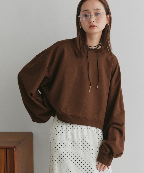 セール】スウェット プルオーバー イージワイドパンツ セットアップ