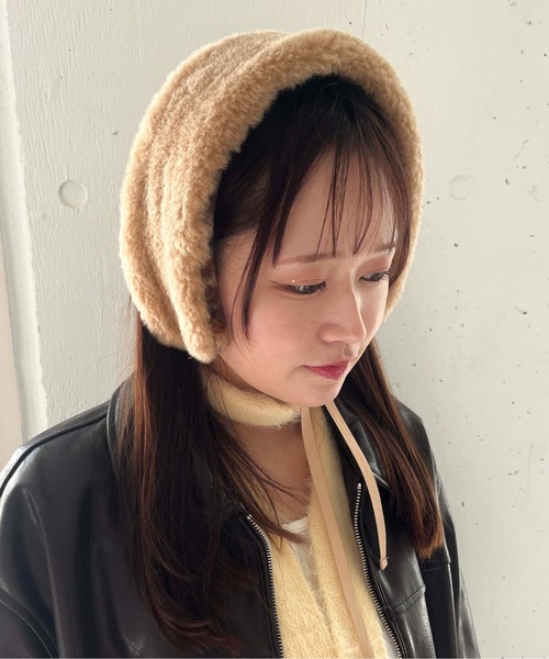 Casselini（キャセリーニ）の「Casselini(キャセリーニ)リバーシブルマフ（イヤーマフ・レディース・ブラウン系その他/ブラック/パープル・FREE）」の9枚目の写真