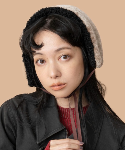 Casselini（キャセリーニ）の「Casselini(キャセリーニ)リバーシブルマフ（イヤーマフ・レディース・ブラウン系その他/ブラック/パープル・FREE）」の22枚目の写真