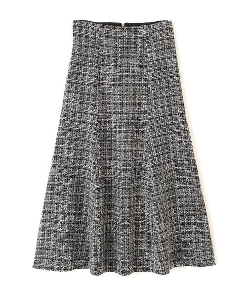 PROPORTION BODY DRESSING（プロポーションボディドレッシング）の「【青島心さん着用】ミックスツイードフレアスカート / 1215220104（スカート・レディース・ブラック系その他/ベージュ系その他・P/S/SMALL/MEDIUM）」の4枚目の写真