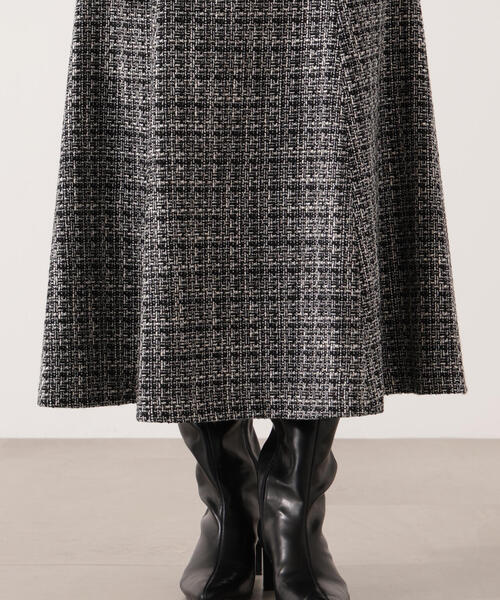 PROPORTION BODY DRESSING（プロポーションボディドレッシング）の「【青島心さん着用】ミックスツイードフレアスカート / 1215220104（スカート・レディース・ブラック系その他/ベージュ系その他・P/S/SMALL/MEDIUM）」の19枚目の写真