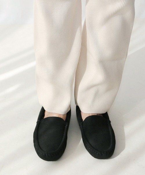 Fin（フィン）の「フェイクファーモカシン【低反発スポンジ入り】（モカシン/デッキシューズ・レディース・ブラウン/ブラック/グレー・L/M/S/LL）」の17枚目の写真