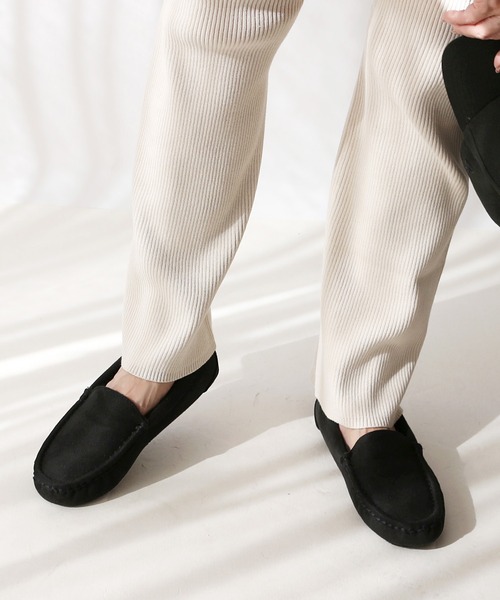 Fin（フィン）の「フェイクファーモカシン【低反発スポンジ入り】（モカシン/デッキシューズ・レディース・ブラウン/ブラック/グレー・L/M/S/LL）」の19枚目の写真