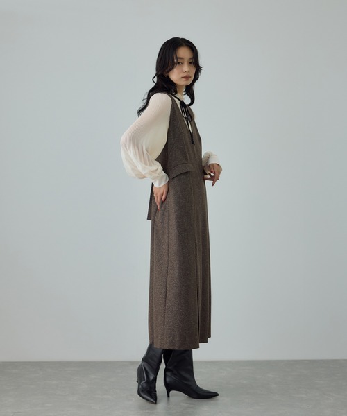 ROPE'（ロペ）の「プリーツデザインブラウス/イージーケア（シャツ/ブラウス・レディース・オフホワイト/ネイビー・FREE）」の21枚目の写真