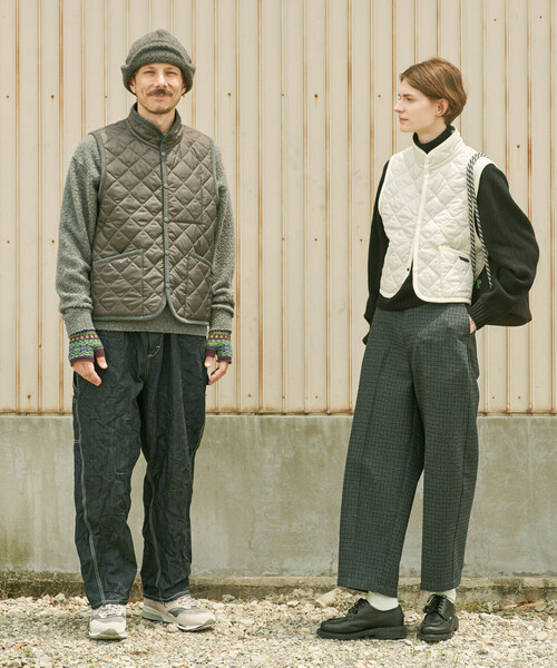 新品未使用Lavenhumラベンハム B&Y別注キルティングベスト LAVENHAM | 〈別注〉 スタンドカラー キルティングベスト MEN（その他