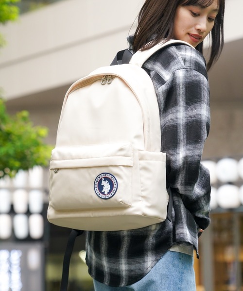 U.S. POLO ASSN.（ユーエスポロアッスン）の「【U.S. POLO ASSN.】 ユーエスポロアッスン Downtown リュック USPA-2718（ショルダーバッグ・レディース・グレー/ベージュ/ネイビー/ブラック・FREE）」の9枚目の写真