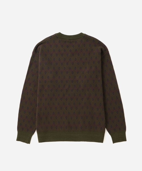 Saturdays NYC(サタデーズ ニューヨークシティ )の「Charles Jacquard Vneck Sweater(ニット/セーター・メンズ・ブラック/オリーブ・S/L/M)」の13枚目の写真