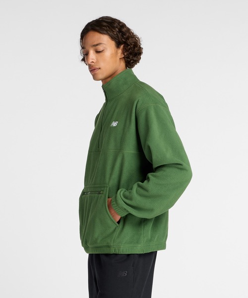 NEW BALANCE(ニューバランス)の「ポーラー フリース 1/2 ジップ(その他トップス・メンズ・ブラック/ダークグリーン・SMALL/MEDIUM/LARGE/X-LARGE/XX-LARGE)」の9枚目の写真