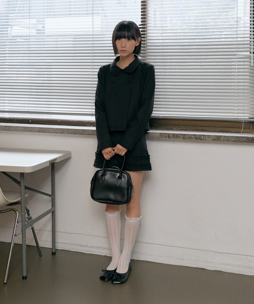 UNE MANSION(ユヌマンション)の「【UNE ORIGINAL】【伸縮性のあるインナーパンツ付き】ダブルフリルミニスカート(スカート・レディース・グレー/ブラック/ネイビー・SMALL/MEDIUM/LARGE)」の13枚目の写真