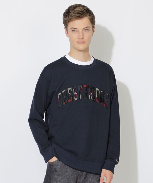 CB CRESTBRIDGE(シービークレストブリッジ)の「ヘッジホッグカレッジプルオーバー(Tシャツ/カットソー・レディース・ネイビー/ピンク系その他2/オフホワイト/オレンジ・3/2/1)」の1枚目の写真
