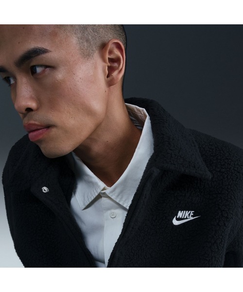 NIKE（ナイキ）の「ナイキ NIKE ナイキ クラブ SHERPA コーチ ジャケット（その他アウター・メンズ・アイボリー/ブラック・S/M/L/LL/3L）」の11枚目の写真