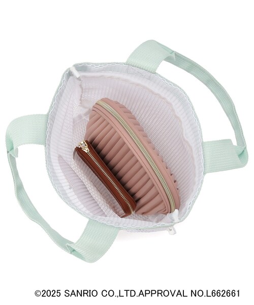 ITS'DEMO（イッツデモ）の「【ポチャッコ コラボ】メッシュバッグ（ハンドバッグ・レディース・ホワイト系9・00）」の9枚目の写真