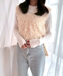 merrylatte | フェザーヤーン 2WAY ベスト【Muller Rossi】(ベスト)