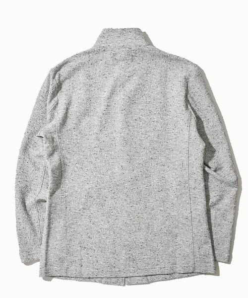 TETE HOMME（テットオム）の「インレイツイードストレッチスタンドジャケット（テーラードジャケット・メンズ・ネイビー・MEDIUM/LARGE）」の3枚目の写真