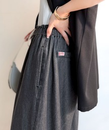 Java（ジャバ）の「《JaVaジャバコラボ》綿100%で軽やか×ナチュラルな風合い。ライトオンスデニムイージーバギーパンツ（デニムパンツ）」