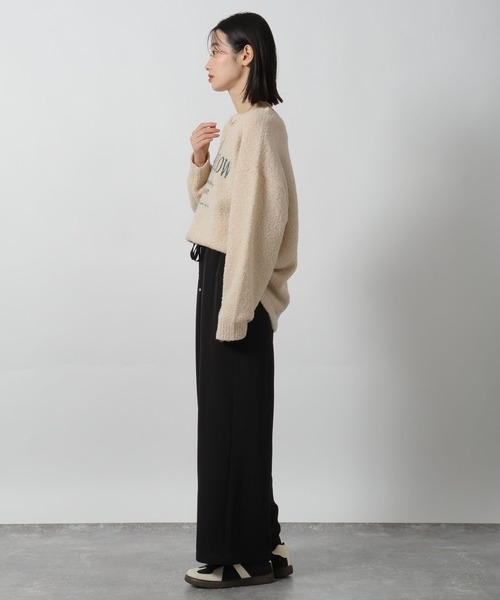 LAKOLE（ラコレ）の「ブークレロゴニットプルオーバー / 578000（ニット/セーター・レディース・グレー/ライム/アイボリー/ブラウン・FREE）」の18枚目の写真