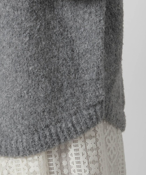 LAKOLE（ラコレ）の「ブークレロゴニットプルオーバー / 578000（ニット/セーター・レディース・グレー/ライム/アイボリー/ブラウン・FREE）」の10枚目の写真