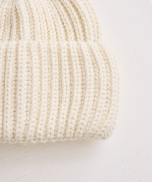casita(RETRO GIRL)（カシータ）の「ニット帽（ハット・レディース・オフホワイト/ブラック/レッド/ブラウン・ONE SIZE）」の9枚目の写真